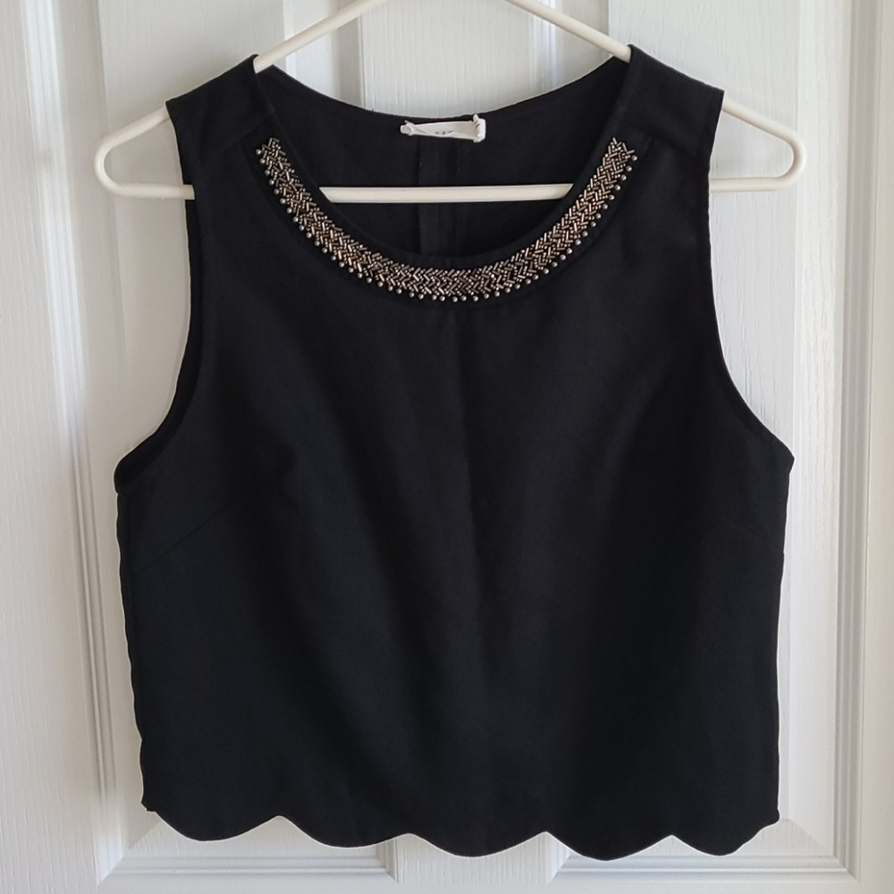 Black Crop Top by LUSH
